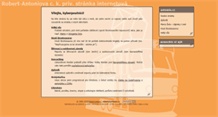 Desktop Screenshot of antonio.cz
